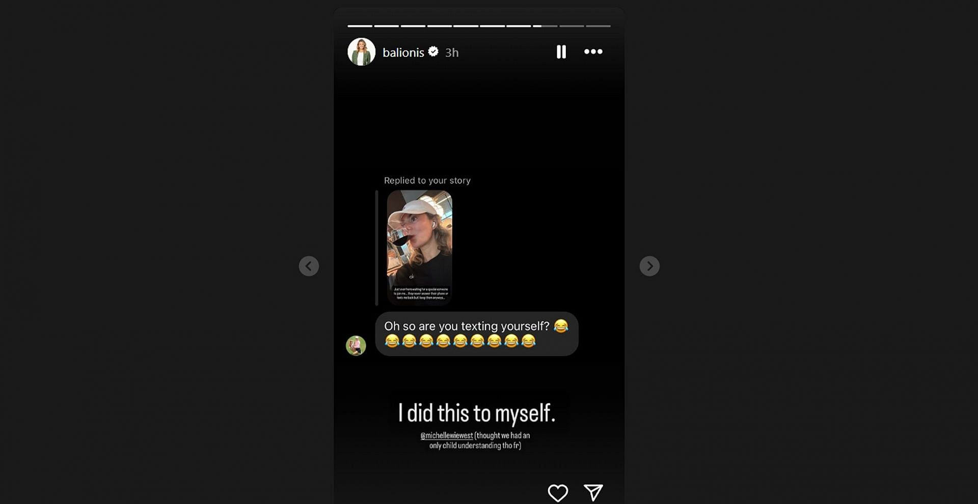 Amanda Balionis’s wait at the airport gets teased by Michelle Wie West in 5-words/@balionis